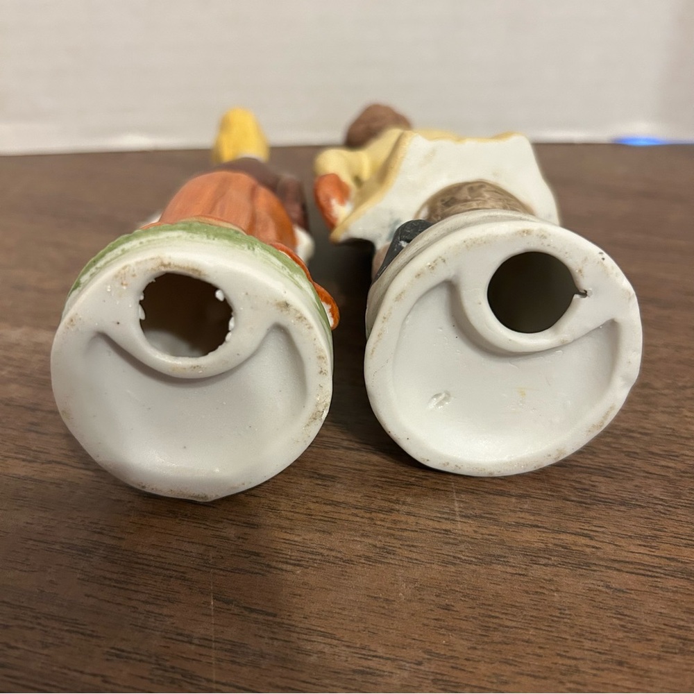 Vintage Lot Of 2 Porcelain Figurines Pair Victorian Colonial Couple Man & Woman - Picture 6 of 7